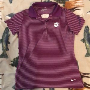 Nike clemson golf shirt